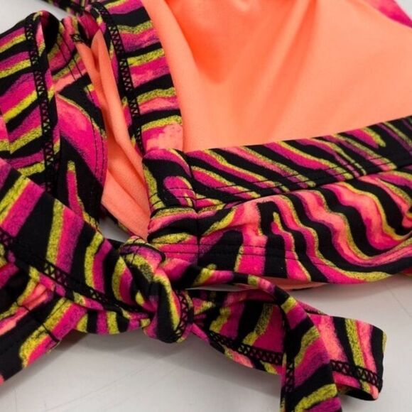 Salt + Cove Mane Event Underwire Bralette Bikini Top NWT size S Zebra Print swim - Picture 8 of 13